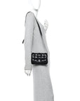 Nappa Maxi Intreccio Small Padded Cassette Crossbody Bag Black