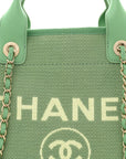 Mixed Fibers Small Deauville Tote Green