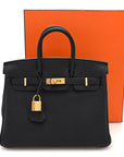 Togo Birkin 25 Black