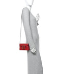 Calfskin Super Mini Dionysus Shoulder Bag Hibiscus Red
