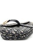 Oblique Saddle Bag Blue