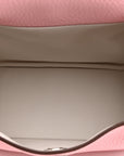 Taurillon Clemence Verso Mini Lindy 20 Rose Sakura Gris Perle