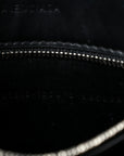Shiny Calfskin Logo Crocodile Embossed XXS Everyday Tote Black