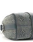 Monogram Washed Denim Keepall Bandouliere 25