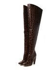 Croc Effect Canalazzo Over The Knee Boots 39 Barrel