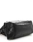 Agneau Giant 21 Rose Gold Hardware Part Time Black
