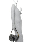 Oblique Saddle Bag Blue