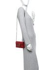 Calfskin Super Mini Dionysus Shoulder Bag Hibiscus Red