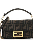 Fabric Jacquard FF 1974 Mini Baguette Tobacco Moro Black