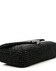 The Rhinestone J Marc Mini Shoulder Bag Black