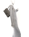 Pebbled Calfskin Small Dionysus Shoulder Bag Dusty Grey