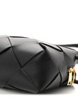 Lambskin Maxi Intrecciato Small Cassette Camera Bag Black