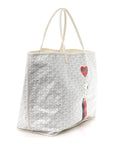 X PEANUTS Goyardine Reversible Anjou GM White