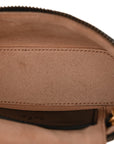 Calfskin Matelasse Chevron Mini GG Marmont Top Handle Bag Black