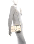 Smooth Calfskin Metal Flap Le Grand Bambino Light Ivory