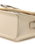 Smooth Calfskin Metal Flap Le Grand Bambino Light Ivory