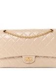 Glazed Calfskin Quilted 2.55 Reissue 226 Flap Light Beige
