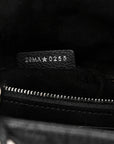 Grained Calfskin Cannage Medium Lady D1OR Black