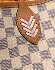 Damier Azur Braided Neverfull MM Orange
