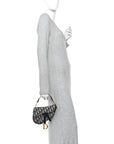 Oblique Mini Saddle Bag Blue