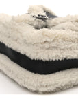 Sakai Be Green Calfskin Shearling Mini Dionysus Top Handle Bag Black