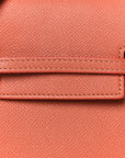 Grained Calfskin Nano Belt Bag Terracotta