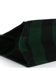 Canvas Embroidered Checkered Book Tote Black Green