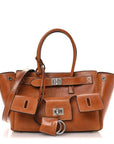 Vegetable Tanned Lambskin Mini Bel Air Carry All Bag Tan Cowboy