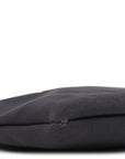 Linen Canvas Rive Gauche Zipped Pouch Black