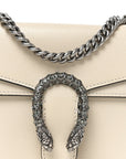 Textured Calfskin Crystal Mini Dionysus Shoulder Bag Mystic White