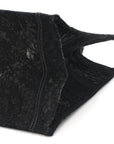 Canvas Embroidered Mesh Macrame Medium Toile de Jouy Soleil Book Tote Black