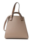 Soft Grained Calfskin Small Hammock Nugget Shoulder Bag Sand Mink