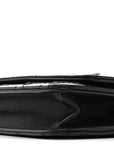 Calfskin Whipstitch Wallet On Chain WOC Black