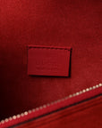 GG Supreme Monogram Suede Small Dionysus Shoulder Bag Beige Ebony Vulcanic Red