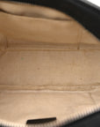 Pebbled Calfskin Small Soho Disco Bag Black