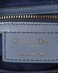 Calfskin Gradient Saddle Bag Indigo Blue