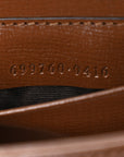 GG Supreme Monogram Azalea Calfskin Web Horsebit 1955 Wallet On Strap Beige Ebony Brown Sugar