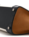 Baby Grained Calfskin Nubuck Micro Tri-Color Luggage White