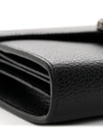 Calfskin Mini Dionysus Chain Wallet Black