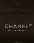 Caviar Quilted Medium Double Flap Taupe