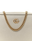 Dollar Calfskin Super Mini GG Marmont Chain Shoulder Bag Deep Grey