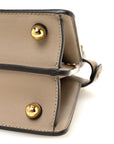 Shiny Nappa Petite Peekaboo I SEE U Satchel Tortora