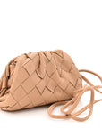 Nappa Intrecciato Coin Purse Almond