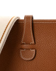 Taurillon Clemence Amazone Evelyne III PM Gold White Caramel