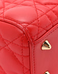 Lambskin Cannage Small My ABCD1OR Lady D1OR Red