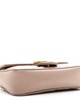 Calfskin Matelasse Super Mini GG Marmont Shoulder Bag Porcelain Rose