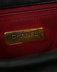 Lambskin Quilted Medium CHNL 19 Flap Black