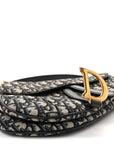 Oblique Saddle Bag Blue