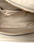 Pebbled Calfskin Small Soho Disco Bag Off White