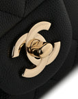 Caviar Quilted Mini Rectangular Flap Black
